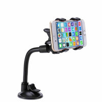 HKM-441299 Adjustable Dual Clip Windshield Phone Holder for 3.2"-6" Smartphones