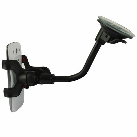 HKM-441299 Adjustable Dual Clip Windshield Phone Holder for 3.2"-6" Smartphones