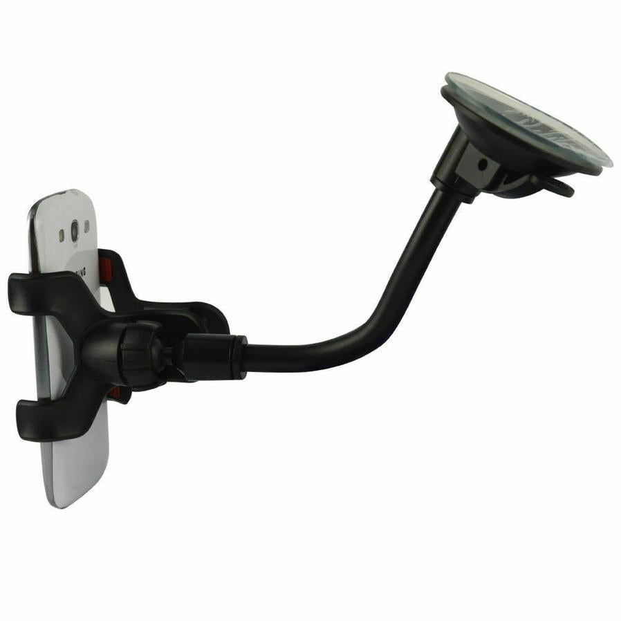 HKM-441299 Adjustable Dual Clip Windshield Phone Holder for 3.2"-6" Smartphones