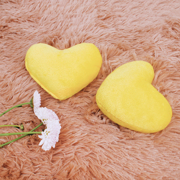 HKM-4414013 Plush Yellow Dog Chew Toy for Biting and Teething Relief