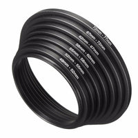 HKM-441427 Metal Lens Adapter Filter Set for Camera Accessories, Includes Step-Up Rings 49mm to 77mm