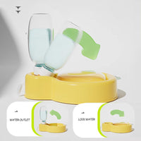 HKM-4414653 Portable Pet Water Bottle with Integrated Bowl for Dogs - Large Capacity Leak-Proof Design