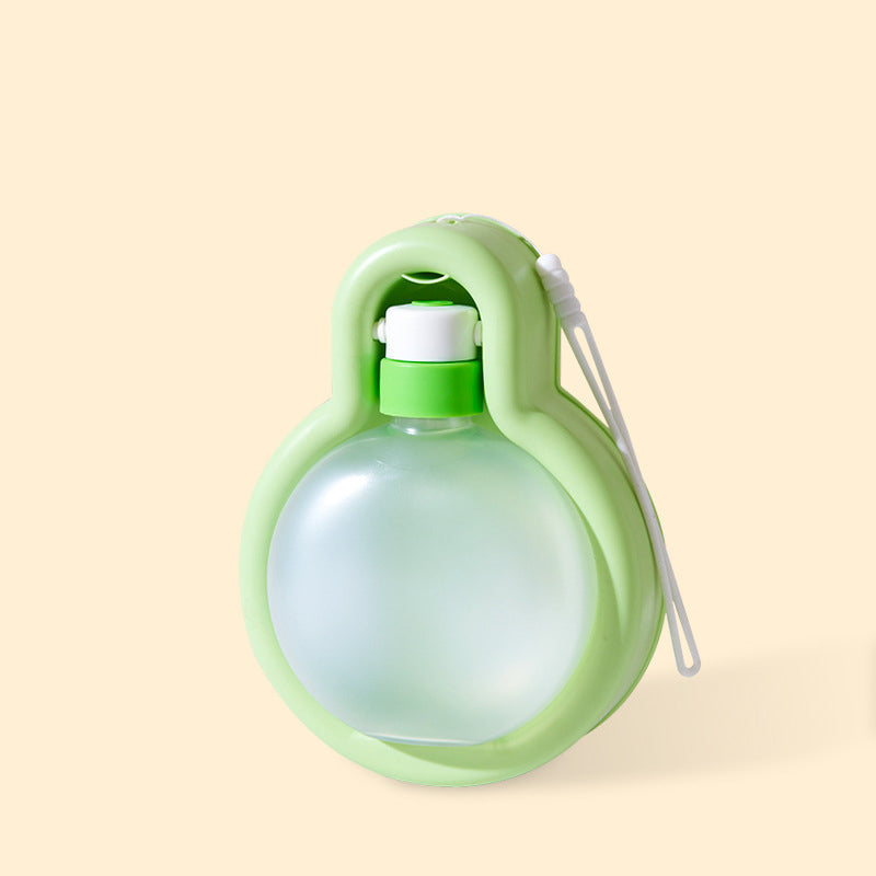 HKM-4414653 Portable Pet Water Bottle with Integrated Bowl for Dogs - Large Capacity Leak-Proof Design