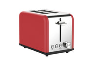 HKM-441491 Extra Wide Slot 2-Slice Retro Toaster with Reheat, Defrost, and 6 Browning Levels