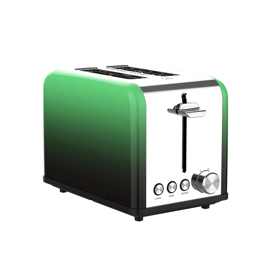 HKM-441491 Extra Wide Slot 2-Slice Retro Toaster with Reheat, Defrost, and 6 Browning Levels