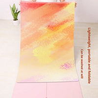 HKM-441491 Foldable Portable Non-Slip Yoga Mat with Geometric Patterns and Colorful Designs