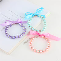 HKM-4415805 Charming Striped Imitation Pearl Pet Collar in Multiple Colors