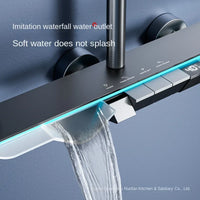 HKM-441619 Intelligent Constant Temperature Digital Shower Head with Soft Spray Pattern, Polished Finish, 80l/min Flow Rate