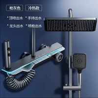 HKM-441619 Intelligent Constant Temperature Digital Shower Head with Soft Spray Pattern, Polished Finish, 80l/min Flow Rate