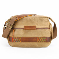 HKM-441619 Waterproof Canvas Messenger Bag for SLR Cameras, Soft Handle, Multiple Colors
