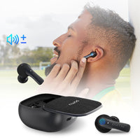 HKM-441619 Wireless Dual-Mic Noise-Canceling Bluetooth Earphones with Battery Display