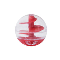 HKM-4416957 Compact Cat Food Leakage Feeder for Training - Red & Blue Options, Durable Plastic Design