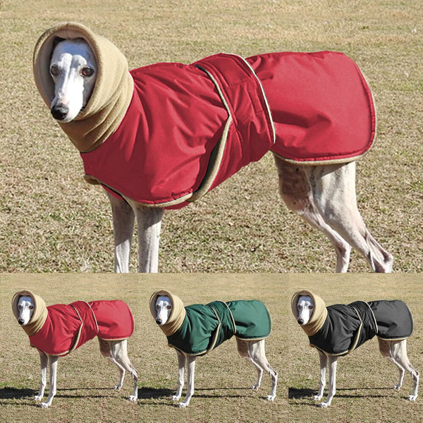 HKM-4417341 Warm Cotton Pet Apparel - Waterproof, Soft, and Comfortable for Autumn/Winter - Available in Red, Black, Green, Sizes S-5XL