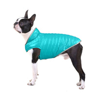 HKM-4417597 Double-Sided Cotton Coat for Dogs - Light Down Vest in Red, Orange, Pink, and Blue