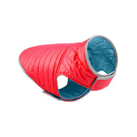 HKM-4417597 Double-Sided Cotton Coat for Dogs - Light Down Vest in Red, Orange, Pink, and Blue