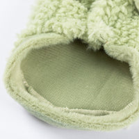 HKM-4417725 Fleece Vest for Small and Medium Dogs - Sleeveless Warm Pet Clothing in Soft Green and Neutral Beige