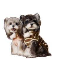 HKM-4418749 Cute Felt Biscuit Sweater for Pets in Pink and Coffee, Sizes XS-XXL