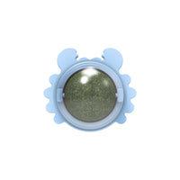 HKM-4420413 Catnip Wall Ball Cat Toy for Chewing and Teeth Cleaning - Removable Edible Cat Treats for Indoor Fun