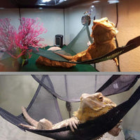 HKM-4420541 Reptile Hammock for Lizards and Snakes - Versatile Sucker Design, Set of 2