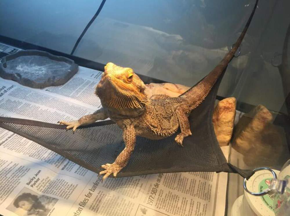 HKM-4420541 Reptile Hammock for Lizards and Snakes - Versatile Sucker Design, Set of 2