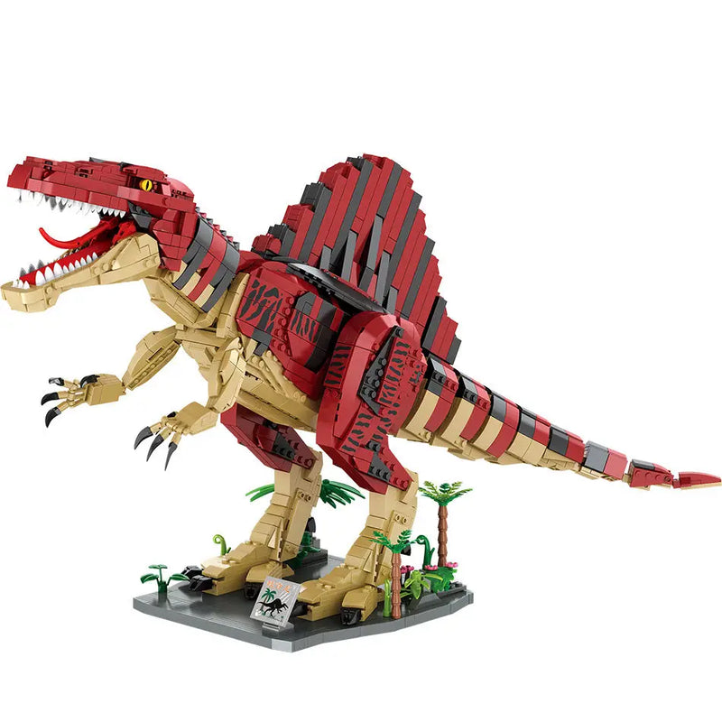 HKM-442323 Dinosaur World Building Block Set - 3D Puzzle Construction Kit for Ages 5 and Up