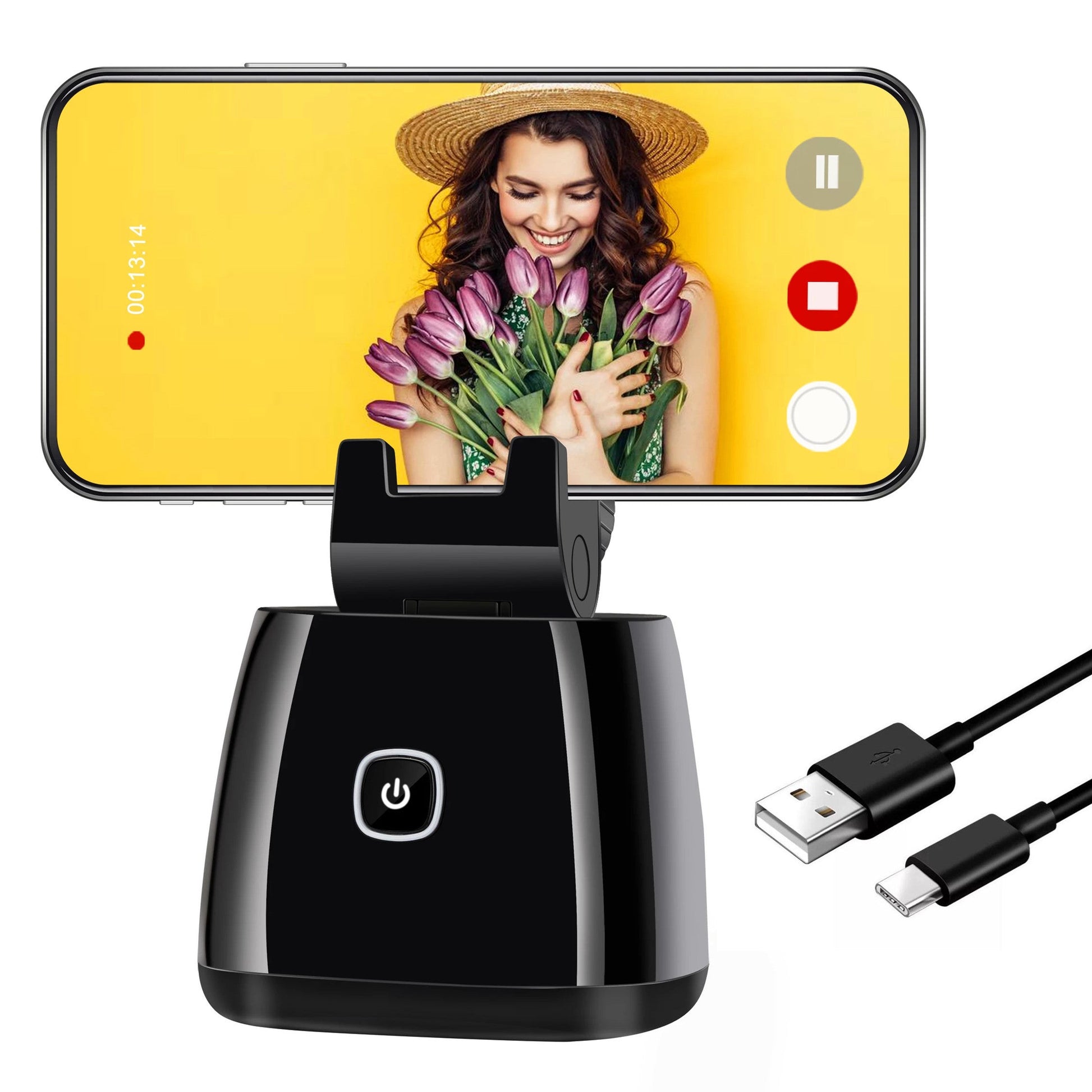 HKM-442451 360-Degree Automatic Face Tracking Camera for Live Streaming and Video Calls