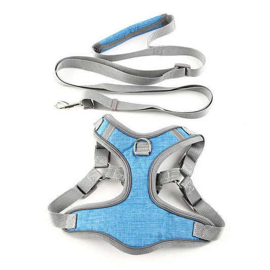 HKM-442451 Adjustable Vest-Style Leash for Cats and Dogs in Various Colors and Sizes
