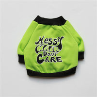 HKM-4425277 Cozy Fleece T-Shirt for Small Dogs - Go Away Teddy Design