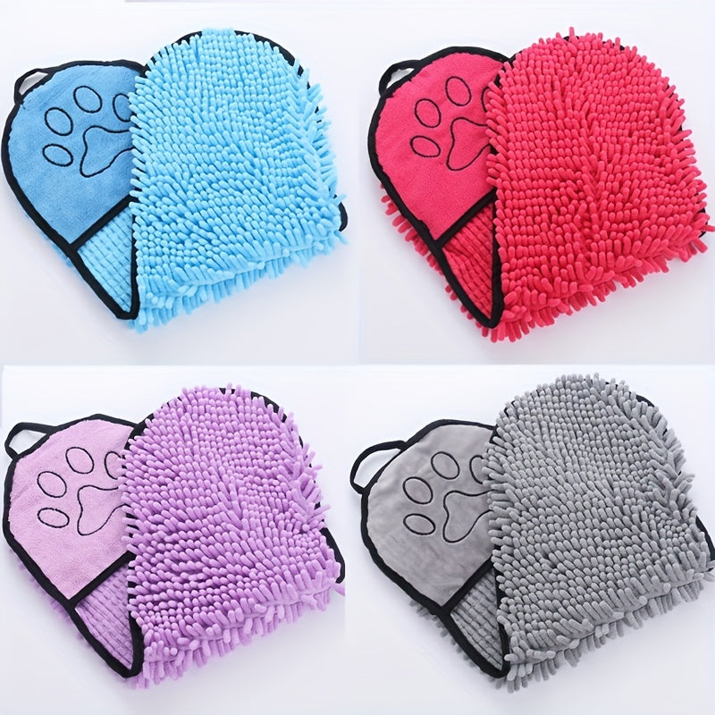 HKM-4426173 Super Absorbent Microfiber Dog Towel with Hand Pockets – Quick Drying, Machine Washable, Perfect for Medium to Large Pets
