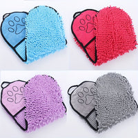HKM-4426173 Super Absorbent Microfiber Dog Towel with Hand Pockets – Quick Drying, Machine Washable, Perfect for Medium to Large Pets