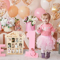 HKM-442835 Modern Poplar Wooden Baby Memorial Photo Frame for Newborns