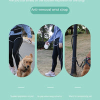 HKM-4428477 Hands-Free Dog Leash with Wrist Strap for Easy Walking, Multiple Color Options Available