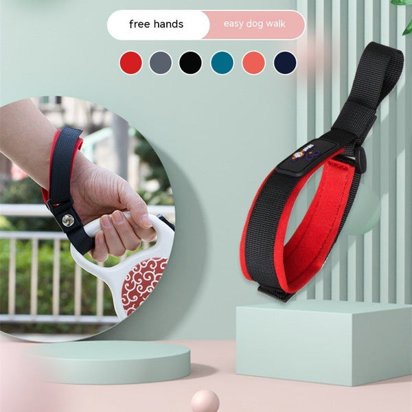 HKM-4428477 Hands-Free Dog Leash with Wrist Strap for Easy Walking, Multiple Color Options Available