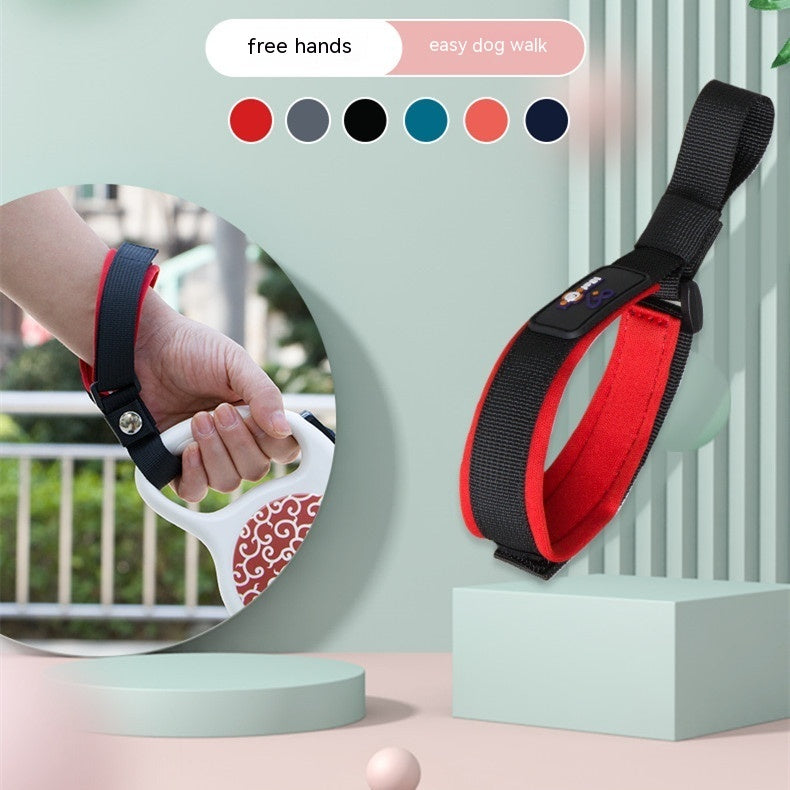 HKM-4428477 Hands-Free Dog Leash with Wrist Strap for Easy Walking, Multiple Color Options Available