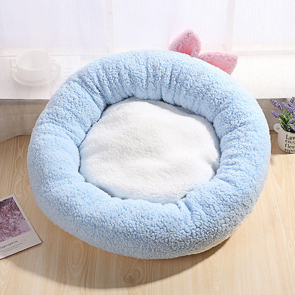 HKM-4428733 Round Bow Detachable and Washable Pet Kennel in Multiple Colors and Sizes