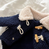 HKM-4429245 Thick Warm Polar Fleece Dog Jacket for Autumn and Winter - Available in Navy Blue and Khaki, Sizes XS to XL