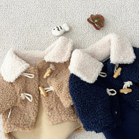 HKM-4429245 Thick Warm Polar Fleece Dog Jacket for Autumn and Winter - Available in Navy Blue and Khaki, Sizes XS to XL