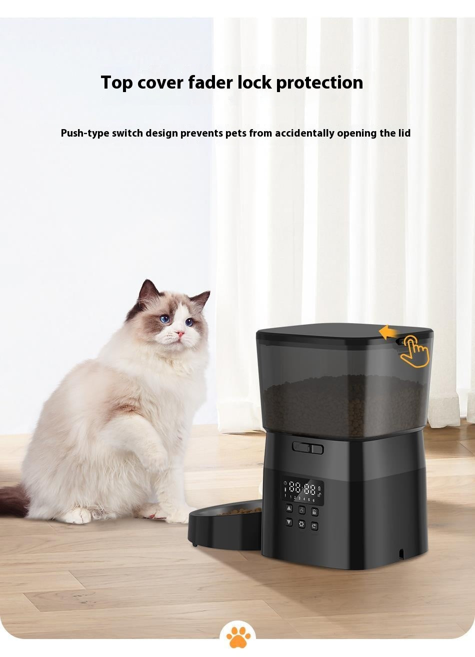 HKM-4429501 Automatic Pet Feeder with 2L Capacity and Stainless Steel Bowl