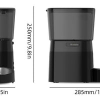 HKM-4429501 Automatic Pet Feeder with 2L Capacity and Stainless Steel Bowl