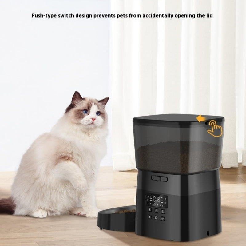 HKM-4429501 Automatic Pet Feeder with 2L Capacity and Stainless Steel Bowl