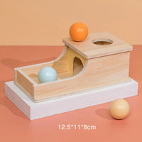 HKM-443027 Montessori Wooden Coin Box Drawer Game for Early Learning and Development