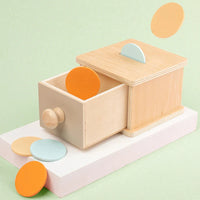 HKM-443027 Montessori Wooden Coin Box Drawer Game for Early Learning and Development