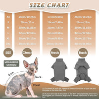 HKM-4431933 Soft Warm Turtleneck Sweater for Hairless Cats and Puppies - Comfortable Winter Pajamas with Sleeves