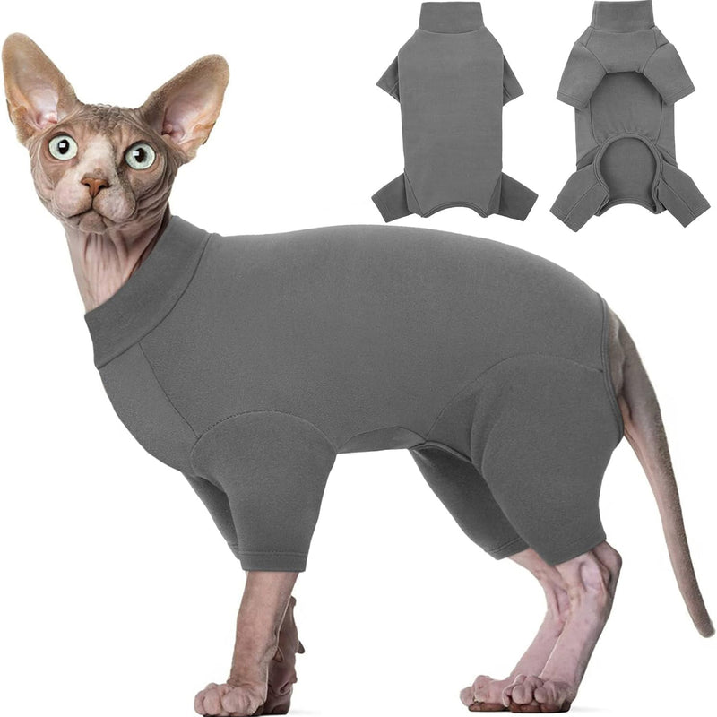 HKM-4431933 Soft Warm Turtleneck Sweater for Hairless Cats and Puppies - Comfortable Winter Pajamas with Sleeves