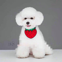 HKM-4432061 Casual Cartoon Pet Bib with Machine Cotton and Embroidery for General Use