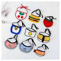 HKM-4432061 Casual Cartoon Pet Bib with Machine Cotton and Embroidery for General Use