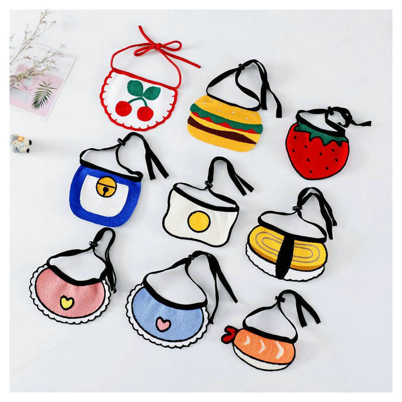 HKM-4432061 Casual Cartoon Pet Bib with Machine Cotton and Embroidery for General Use