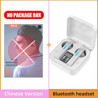 HKM-443219 Wireless Bluetooth Earbuds with Dual Connectivity, Call & Voice Control, Battery Display - Available in Black, White, Pink