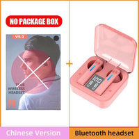 HKM-443219 Wireless Bluetooth Earbuds with Dual Connectivity, Call & Voice Control, Battery Display - Available in Black, White, Pink