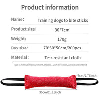 HKM-4433085 Durable Interactive Dog Tug Chew Stick for Teeth Cleaning - Great for Medium Breeds